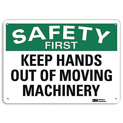 Safety Sign 7 in x 10 in Plastic