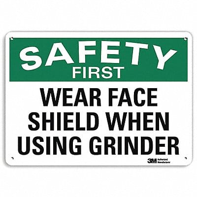 Safety Sign 10 inx14 in Plastic