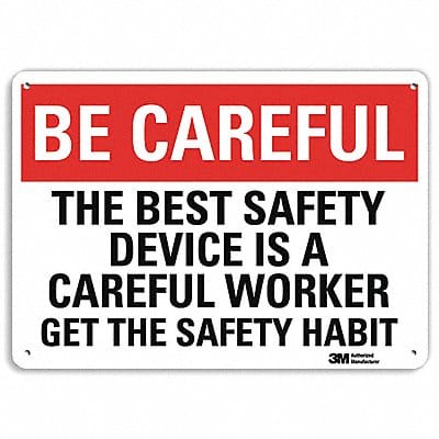 Safety Sign 10 inx14 in Plastic