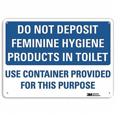 Notice Sign 7 in x 10 in Plastic