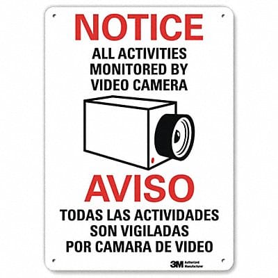 Notice Sign 10 in x 7 in Plastic