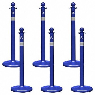 Handicapped Medium Duty Stanchion PK6