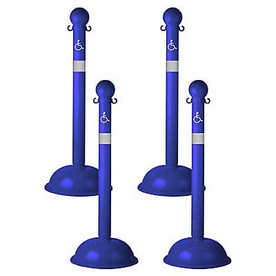 Handicapped Heavy Duty Stanchion PK4