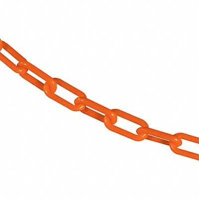 K6945 Plastic Chain 50 ft L Safety Orange