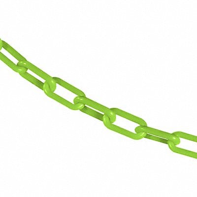 Plastic Chain 50 ft L Safety Green