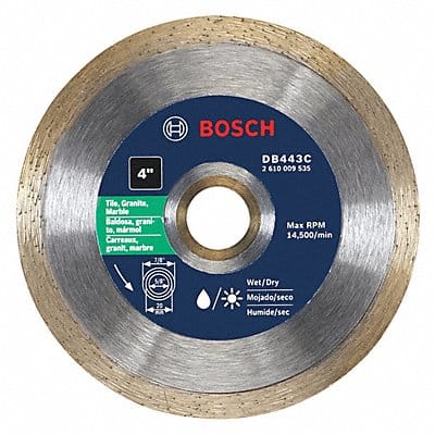 Diamond Saw Blade Blade Dia 4 in.