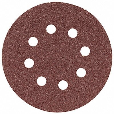 5In Sanding Disc 8-Hole Red 80 Grit PK5