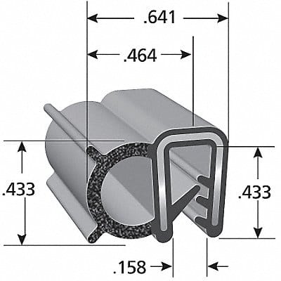 Trim Seal Coex 328 Ft.