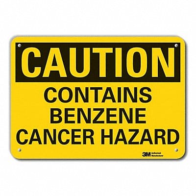 Caution Sign 10 in x 14 in Plastic