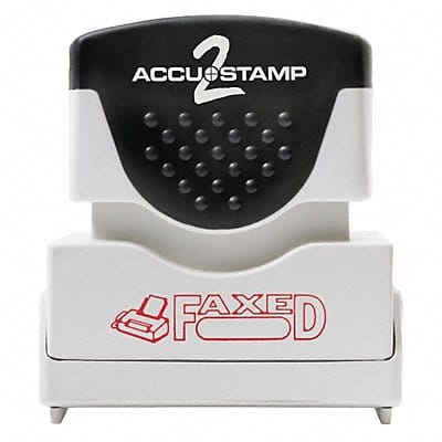 Stamp Red Faxed 1-5/8 x1/2