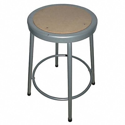 Round Stool 4 Legs Gray 24 H