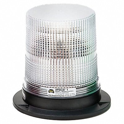 LED Warning Light Clear 12/100VDC