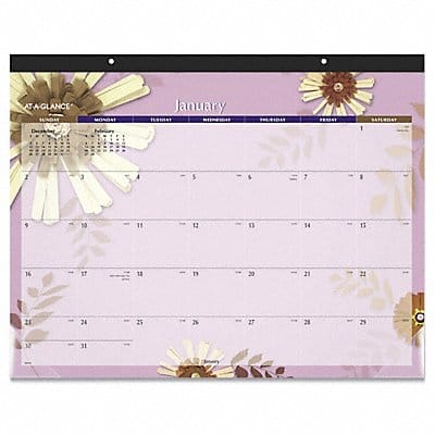 Desk Calendar Floral 22 X17