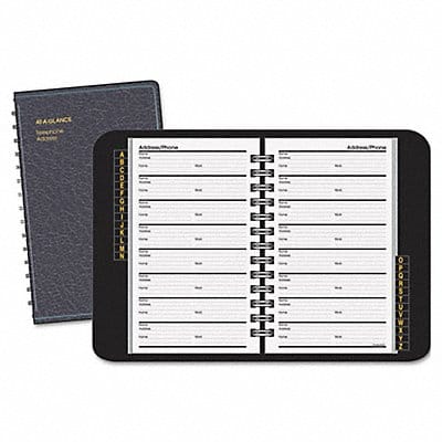 Telephone/Address Book 4-7/8 X8 Black