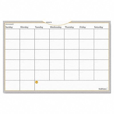 Dry Erase Weekly Calendar 36 x24 White