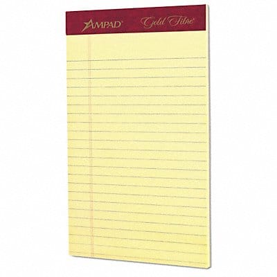 Perforated Legal Pad 8 X5 Canary PK12