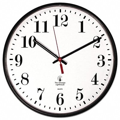 Clock Slimline Black