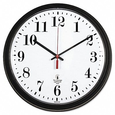 Clock Tradtnl 13.75 Black