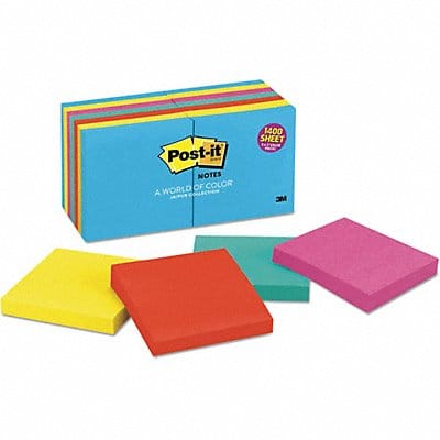 Pad Post-It Note3 x3 Assortd PK14