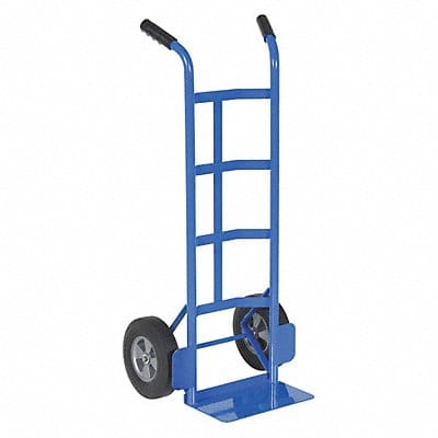 Steel Dual Handle Truck Rubber Wheel