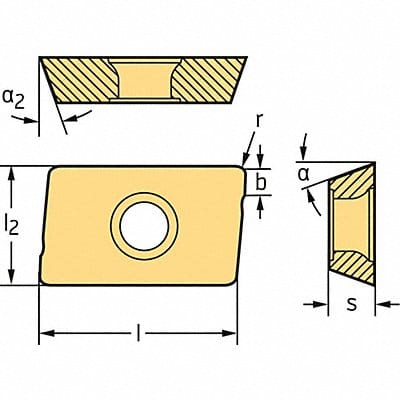 Milling Insert Parallelogram 17.50mm