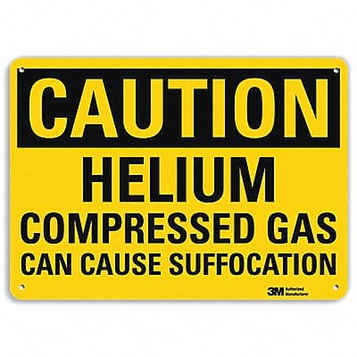 Caution Sign 7 in x 10 in Plastic