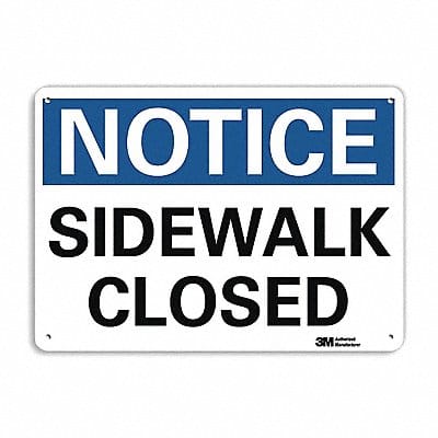 K3078 Notice Sign 7 inx10 in Plastic