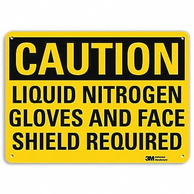 Caution Sign 7 inx10 in Plastic