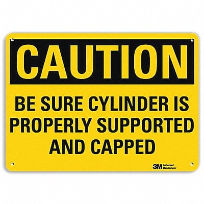 Caution Sign 7 inx10 in Plastic