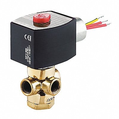 Solenoid Valve with ManualOperator Brass