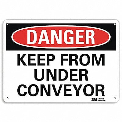 Danger Sign 7 inx10 in Plastic