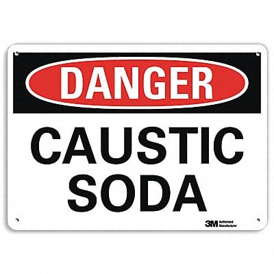 Danger Sign 7 in x 10 in Plastic