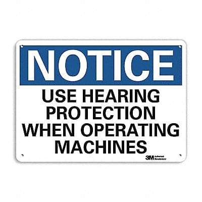 Notice Sign 7 inx10 in Plastic