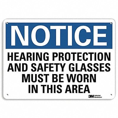 Notice Sign 7 inx10 in Plastic