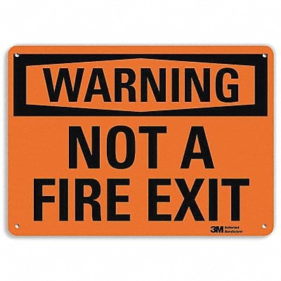 Security Sign 10 in x 14 in Plastic