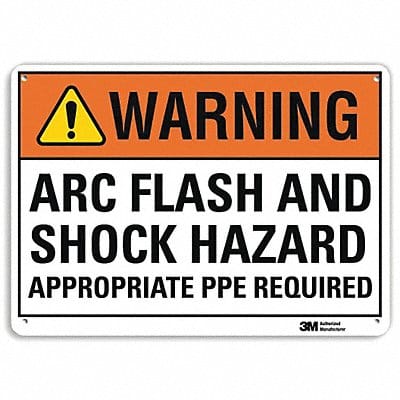 Warning Sign 7 inx10 in Plastic