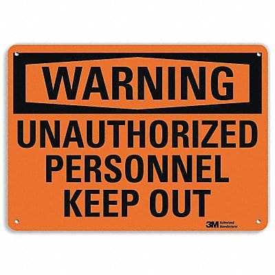 Security Sign 7 in x 10 in Plastic