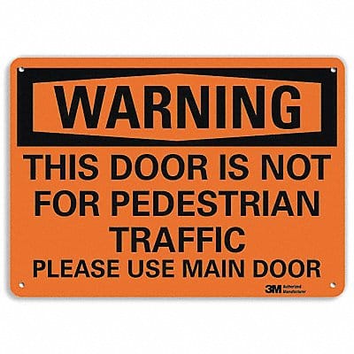 Security Sign 7 in x 10 in Plastic