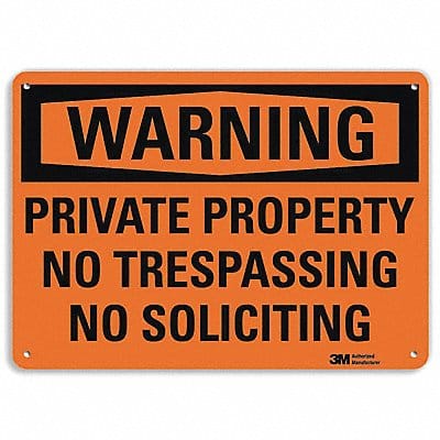 Security Sign 7 in x 10 in Plastic