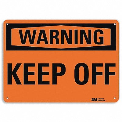 Security Sign 7 in x 10 in Plastic