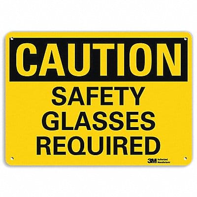 Caution Sign 10 inx14 in Plastic