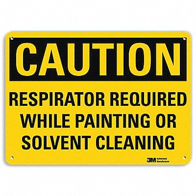 Caution Sign 10 in x 14 in Plastic