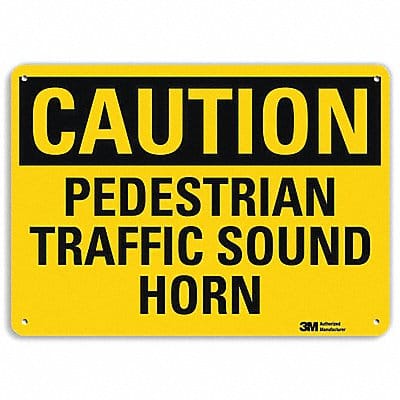 Caution Sign 10 inx14 in Plastic