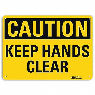 Caution Sign 10 inx14 in Plastic