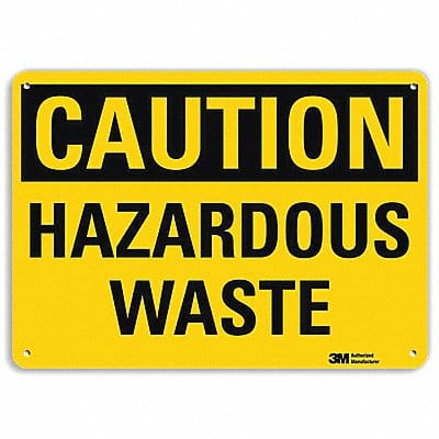 Caution Sign 10 inx14 in Plastic