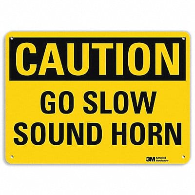 Caution Sign 10 inx14 in Plastic