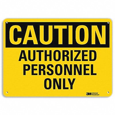 Caution Sign 10 inx14 in Plastic