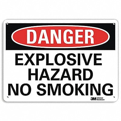 Danger Sign 10 in x 14 in Plastic