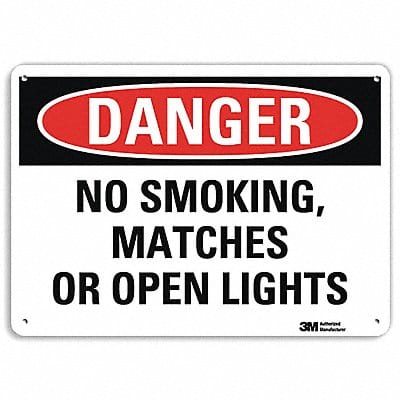 Danger Sign 10 inx14 in Plastic