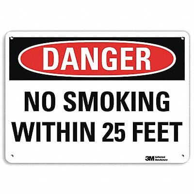 Danger Sign 10 inx14 in Plastic